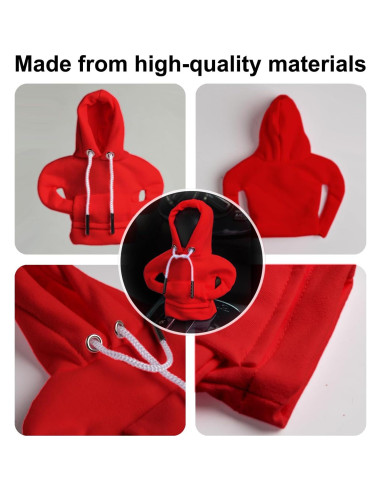 Funda de Cambio de Marchas ECDREAM 2 Pcs Algodón Azul y Rojo