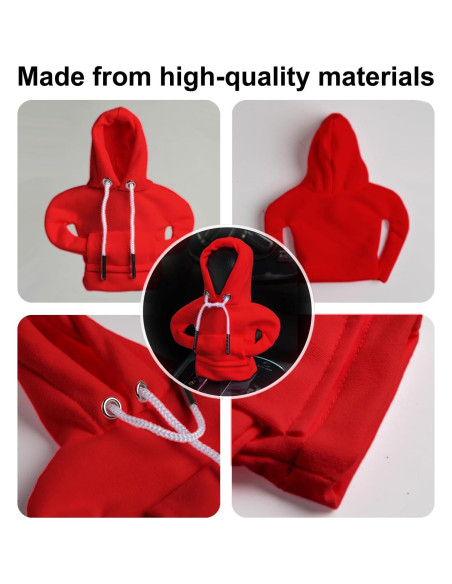 Funda de Cambio de Marchas ECDREAM 2 Pcs Algodón Azul y Rojo