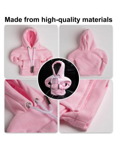 Funda de Cambio de Marchas ECDREAM 2 Pcs Algodón Azul y Rojo