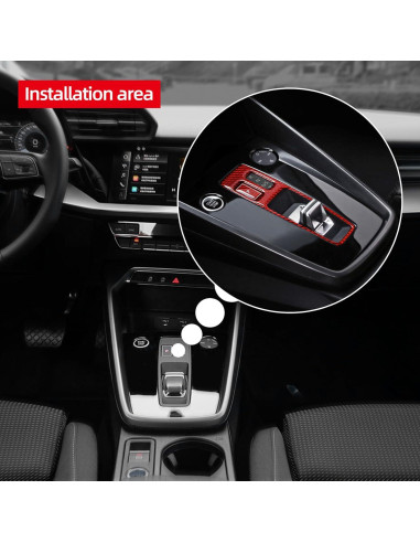 Cubierta Botón Cambio Fibra Carbono BETTERHUMZ Audi A3 2021-2025