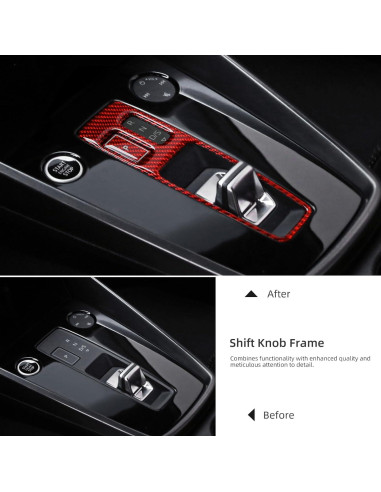 Cubierta Botón Cambio Fibra Carbono BETTERHUMZ Audi A3 2021-2025