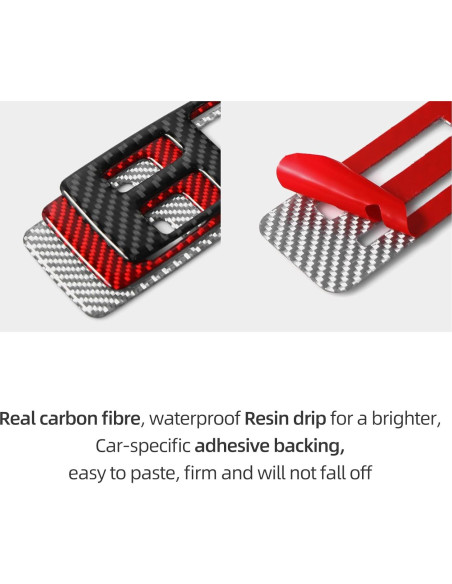 Cubierta Botón Cambio Fibra Carbono BETTERHUMZ Audi A3 2021-2025