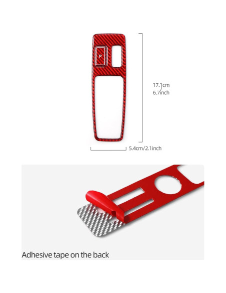 Cubierta Botón Cambio Fibra Carbono BETTERHUMZ Audi A3 2021-2025
