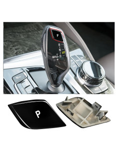 Cubierta Botón P Cambio Marchas Jaronx Negro Brillante BMW