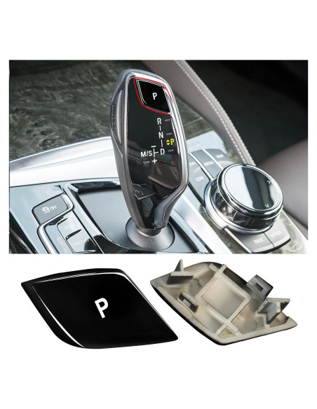 Cubierta Botón P Cambio Marchas Jaronx Negro Brillante BMW