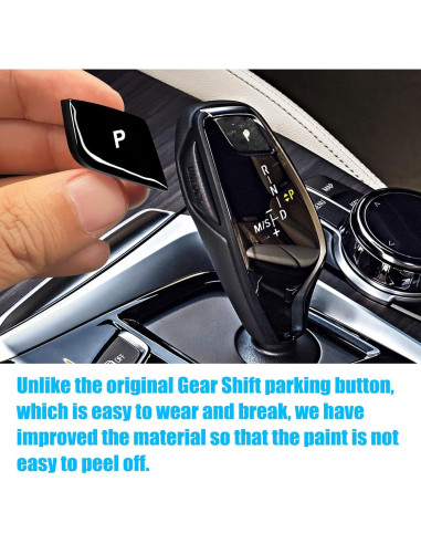 Cubierta Botón P Cambio Marchas Jaronx Negro Brillante BMW