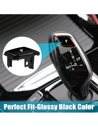 Cubierta Botón P Cambio Marchas Jaronx Negro Brillante BMW