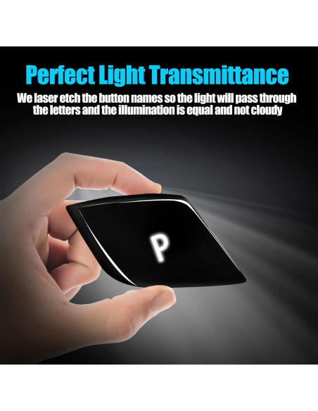 Cubierta Botón P Cambio Marchas Jaronx Negro Brillante BMW