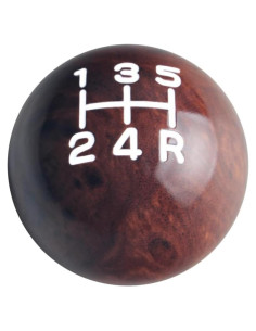 Perilla de Cambio Manual DEWHEL 5 Velocidades Aluminio Madera