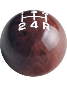 Perilla de Cambio Manual DEWHEL 5 Velocidades Aluminio Madera 2