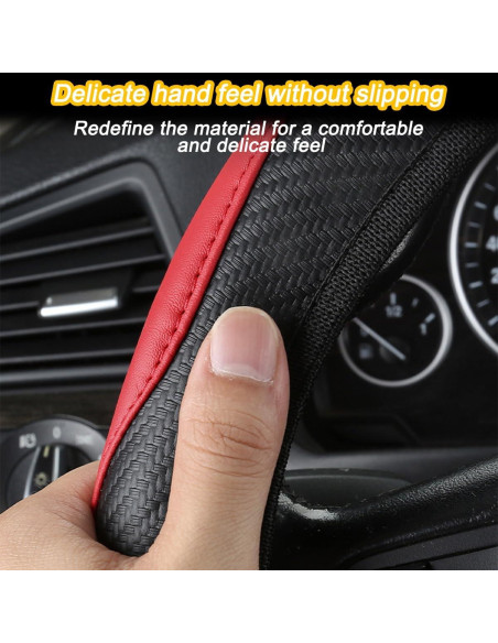 Juego de Accesorios para Automóvil KHGUZ 7 Piezas Rojo