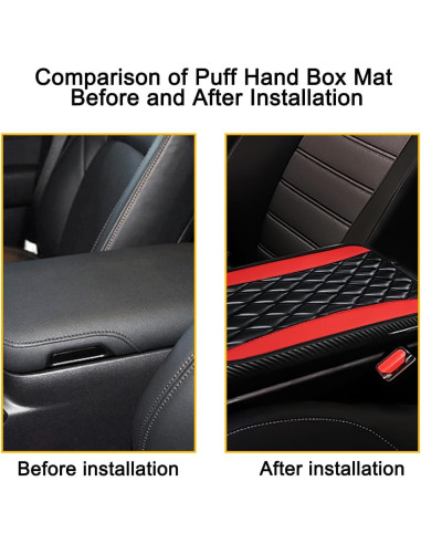 Juego de Accesorios para Automóvil KHGUZ 7 Piezas Rojo