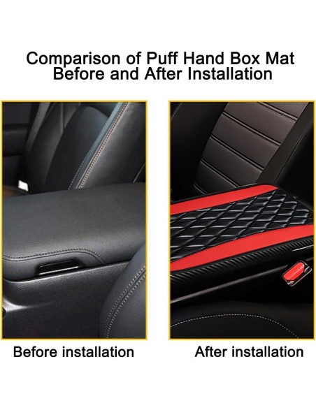 Juego de Accesorios para Automóvil KHGUZ 7 Piezas Rojo