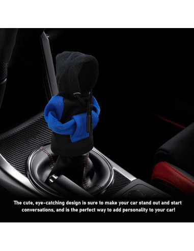 Cubierta de Palanca de Cambios Suvnie Algodón Azul y Negro