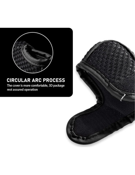 Cubierta de Palanca de Cambios Awlbed 1 PC Negra 5D Antideslizante