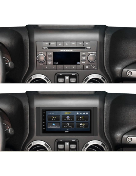 Estéreo Doble Din Stinger Wrangler JK 2007-2017 6.8" HD