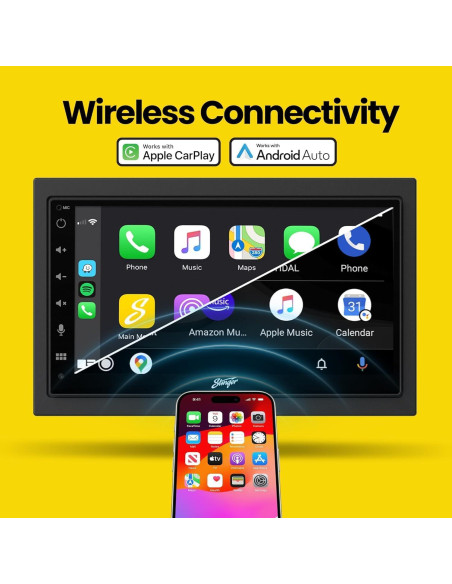 Estéreo Doble Din Stinger Wrangler JK 2007-2017 6.8" HD