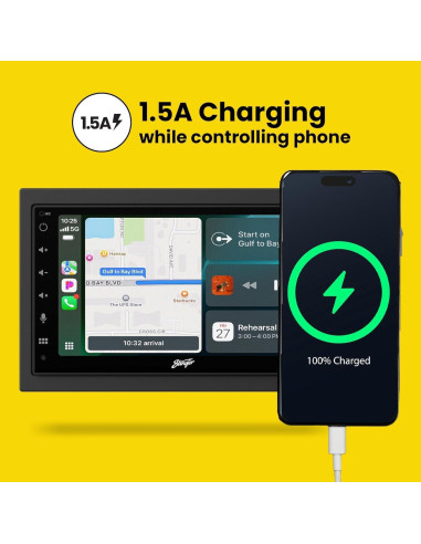 Estéreo Doble Din Stinger Wrangler JK 2007-2017 6.8" HD