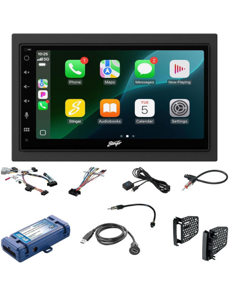 Estéreo Doble Din Stinger Wrangler JK 2007-2017 6.8" HD