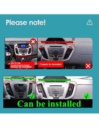 Estéreo Doble Din Oskkude 9.7" Android 13 para Ford Transit