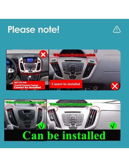 Estéreo Doble Din Oskkude 9.7" Android 13 para Ford Transit