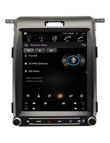 Radio Estéreo 2 Din EUNAVI para Ford F150 2013-2015 12.1"