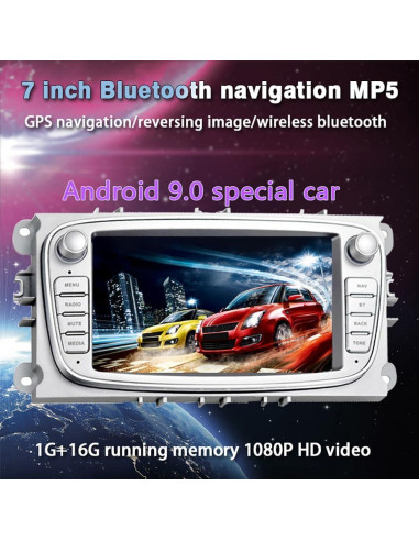 Estéreo de Coche Android 9.0 VIGORTHRIVE 7" 2 Din GPS CarPlay