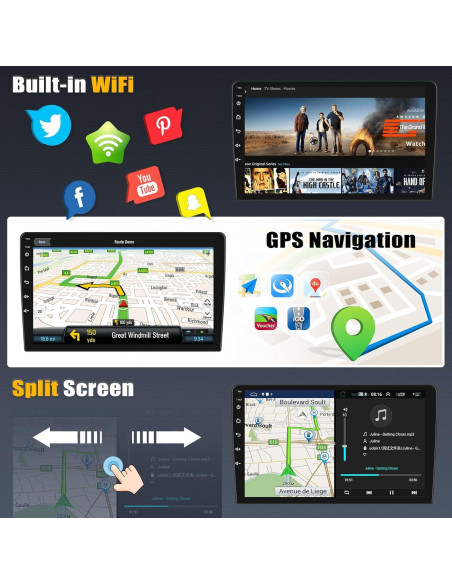 Radio de Coche Android 13 AMPrime 9" para Chevrolet Camaro