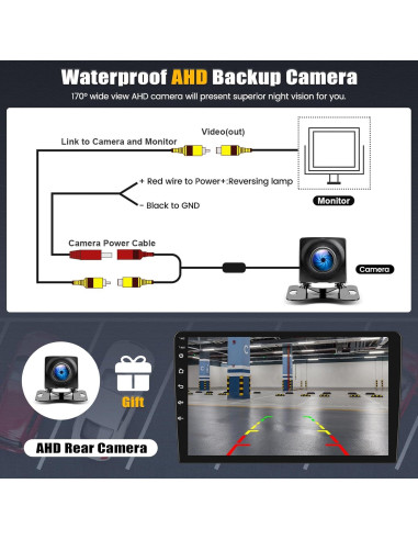 Radio de Coche Android 13 AMPrime 9" para Chevrolet Camaro