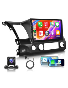 Estéreo de coche Podofo 10.1" Android 13 para Honda Civic 2006-2011