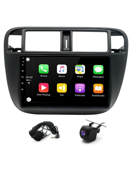 Estéreo de Coche 2 Din Laueily para Honda Civic 1995-2000 9"