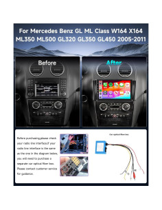 Estéreo de Coche Android 9" 1080P Podofo para Mercedes Benz 2