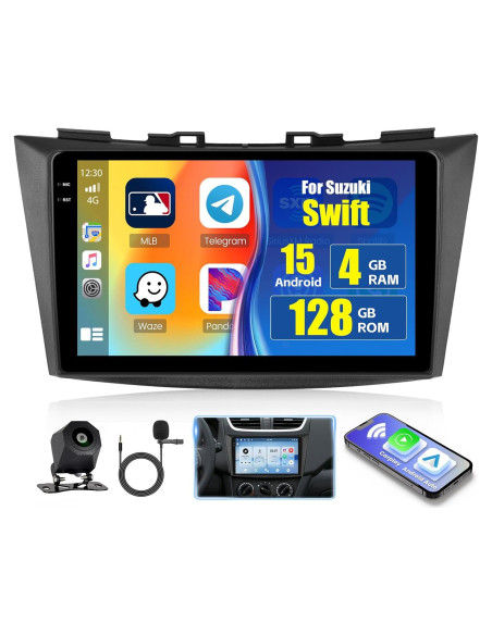 Estéreo de Coche Android Hikity 9'' para Suzuki Swift 2011-2017