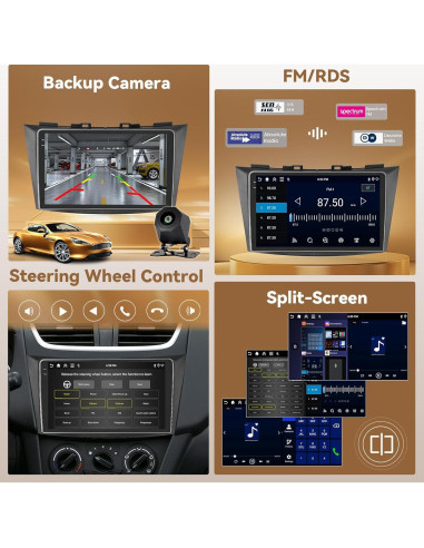 Estéreo de Coche Android Hikity 9'' para Suzuki Swift 2011-2017