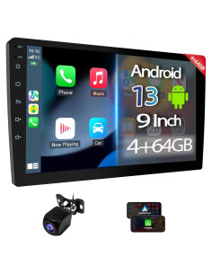 Estéreo de Coche Doble Din Haudio 9" HD con CarPlay/Android Auto