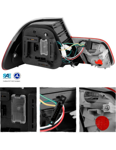 Luz de freno LED roja AKKON para BMW E46 2003-2006 - Par