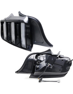 Lámparas de Luz de Cola LED iJDMTOY para Ford Mustang 2015-2020 2