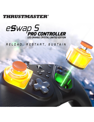 Controlador Pro Thrustmaster eSwap S Crystal Orange - Xbox/PC