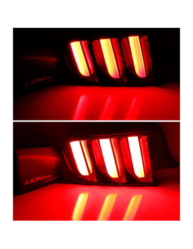 Lámparas de Luz de Cola LED iJDMTOY para Ford Mustang 2015-2020