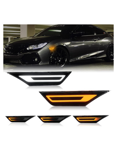 Luces de Marcador Lateral LED Mynoway para Honda Civic 2016-2021