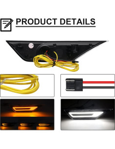 Luces de Marcador Lateral LED Mynoway para Honda Civic 2016-2021 2