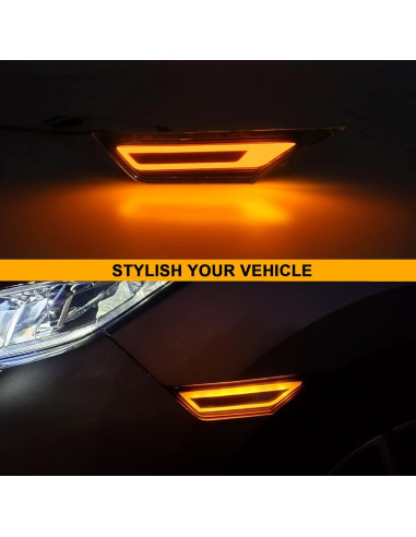 Luces de Marcador Lateral LED Mynoway para Honda Civic 2016-2021