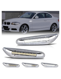 Luces LED de Marcador Lateral Gempro para BMW E46 E60 E61 E81 E82 E87 E88 E90 E91 E92 E93 X1 E84 X3 E83 E53, 2PCS