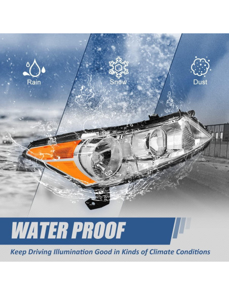 Faros Halógenos Auto Dynasty para Honda Accord 2008-2012