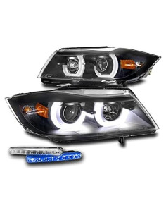 Faros Proyector LED Halo ZMAUTOPARTS para BMW E90 2006-2008