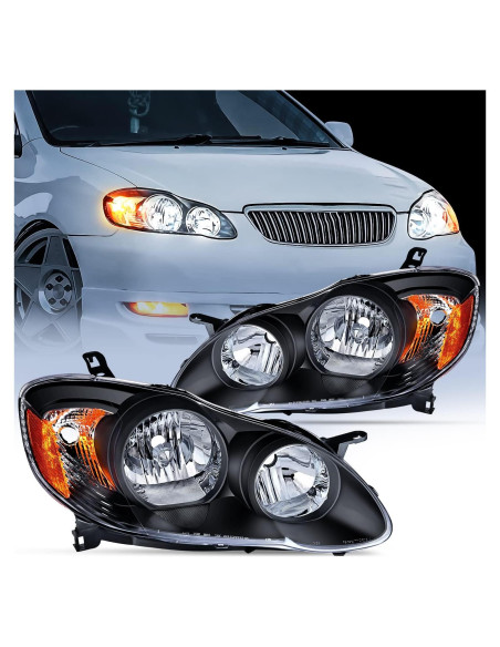 Faros Nilight para Toyota Corolla 2003-2008 Carcasa Negra