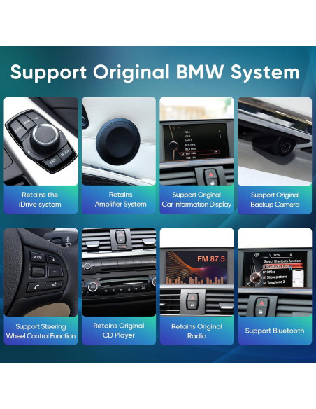 Reproductor Multimedia 12.3" AINAVI para BMW NBT F30 F31 F34 2013-2016