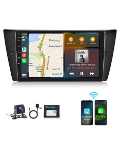 Estéreo de Coche CAMECHO 9" Android 13 con CarPlay y GPS