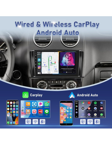 Radio de Coche Android 9" Mercedes Benz GL ML 2005-2011