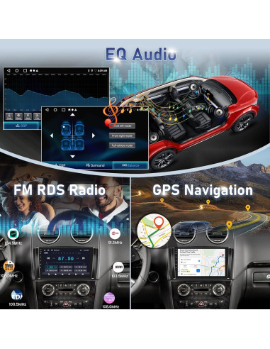 Radio de Coche Android 9" Mercedes Benz GL ML 2005-2011